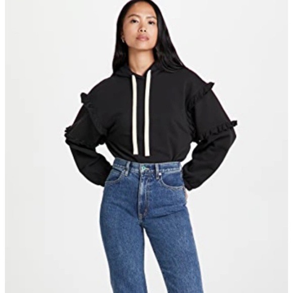 Rebecca Minkoff Evelyn Ruffle-Trim Hoodie - Picture 1 of 16